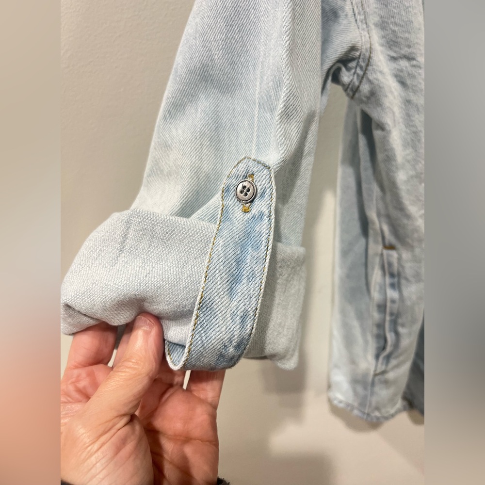 Nwot Risen Lake Days Sequin Button Down Boutique … - image 7